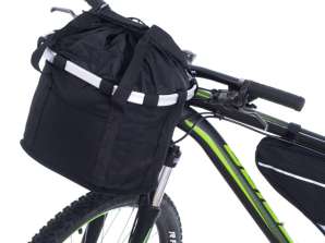 Bicycle basket front cover folding click black