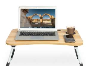 Laptop table with foldable bed stand
