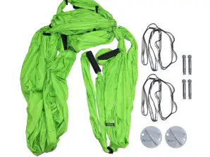 Aerial Yoga   MASTER Hammock yoga suspension with accessories   green