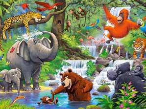 Puzzle 40 dílků Zvířátka z džungle 4 CASTORLAND