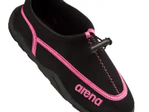 ARENA WATER SHOES CORALS BOW JUNIOR BLACK-FUCHSIA SIZE 29