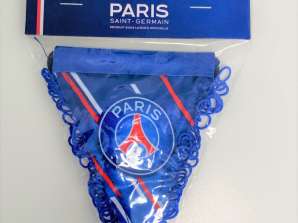Banderín insignia oficial de la colección Paris Saint-Germain - Color azul, 100% poliéster, 9x11cm