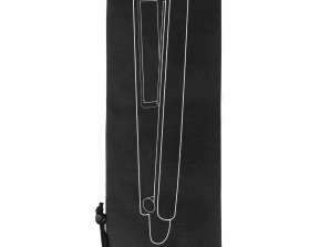 Tas voor stijltang, 40x15 cm zwart met print
