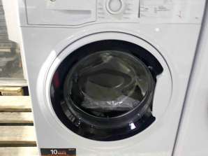 - Farklı markaların iade edilen çamaşır makineleri - AEG, Bosch ve Gorenje gibi iyi durumda çeşitli cihazlar.- Samsung ve LG gibi diğer cihazlar.