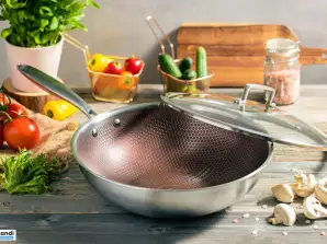 EB-14109 Exclusive Wok Pfanne Keramik - 30 cm - 3-lagige Antihaftbeschichtung