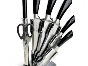 EB-917 Knife Set with Luxury Knife Holder - 8 pieces - Dishwasher safe