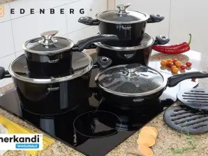 EB-5613 Edënbërg Batterie de cuisine de luxe en aluminium forgé 12 pièces - Céramique