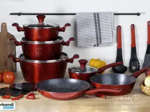 EB-5635 Edënbërg 15 Piece Luxury Forged Aluminum Cookware Set