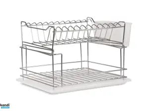 EB-301 Large Drainer with Drip Tray - With Cutlery Basket - 30x37x24 cm