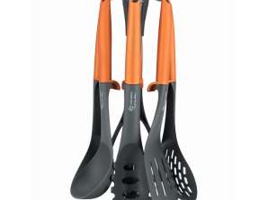 EB-7803 Kitchen utensils and Rack - 7 piece set - Nylon - Silicone