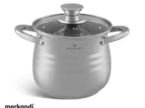 EB-534 Cooking Pot with Lid - Stainless Steel - Ø 24 cm - 8.8 L - For All Heat Sources