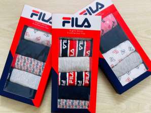 FILA Girls Kelnaitės - 6 vnt pakuotė Dėžutė - 6 Pakuotė mišrių spalvų, kurių dydis 2T, 3T, 4T, S(6-7), M(8-10), L(12-14), XL (16-18