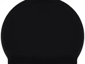 Monocap juoda silikoninė plaukimo kepurė baseinui