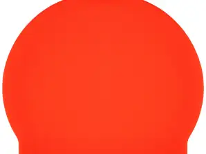 Плувна шапка за басейн Силиконова монокап червена AS8589