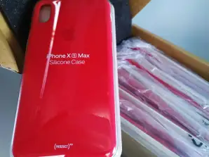 Coque en silicone d’origine Apple pour iPhone XS Max Rouge