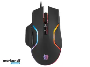 GAMING MOUSE 2400DPI NEON RGB LED EFFECT ASH TRAMYS46768
