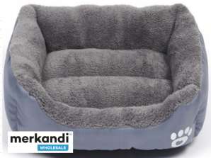 FLEECE bed for dogs with a paw 75 x 65