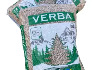 Offriamo pellet Verba A1 EN Plus 6mm sacchi da 15kg - Pellet sfuso in vendita