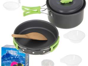 Ustensiles de cuisine Ensemble d’ustensiles de cuisine de randonnée Camping Pot Friting Pan XL