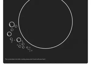 K02 enkel induksjonskomfyr med høy ytelse og bolle for moderne kjøkken