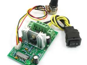 Motor speed controller with positive reversal and switch