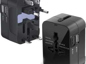 Universal Adapter Socket ADAPTER USA UK EU AUT USB Charger WORLD HHT210