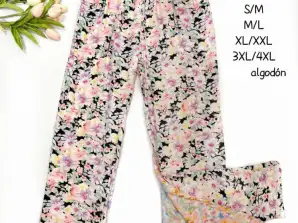 Pantalon souple femme Réf. M 211 Couleurs et motifs assortis