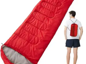 Oferta de saco de dormir - Azul/Verde/Rojo Saco de dormir portátil - 220 x 75 cm Portátil y ligero - 1,3 kg por unidad