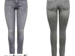 Bare jeans for kvinner Grå 15181869