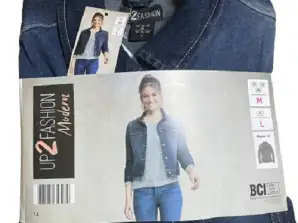 Sieviešu džinsu jaka ar up 2 modi