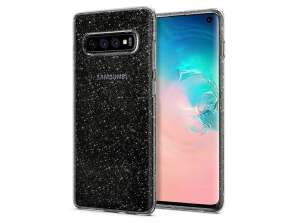 Spigen Flüssigkristall Glitzer Fall für Samsung Galaxy S10 Quarz