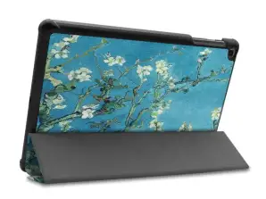 Alogy Book Cover pour Galaxy Tab A 10.1 2019 Almond Blossoms (