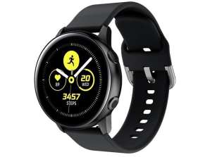 Alogy weiches Kautschukarmband für Samsung Gear S3/ Watch 46mm schwarz (22mm)