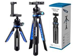 Apexel APL-JJ06 Tripod Phone Tripod Camera Tripod Stand 1/4 Blue