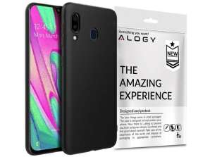 Silikone etui Alogy slankt cover til Samsung Galaxy A40 sort