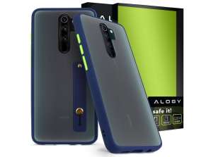 Alogy Bumper case with strap for Xiaomi Redmi Note 8 Pro Navy