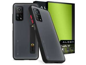 Alogy Bumper Hülle mit Gurt für Xiaomi Mi 10T / 10T Pro Schwarz