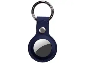Alogy Leather Tag Holder Keychain for Apple AirTag Granatów