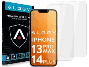 2x Alogy gehard glas voor scherm voor Apple iPhone 13 Pro Max / 14 Plus