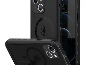360 waterdichte case IP68 voor MagSafe voor iPhone 13 zwart