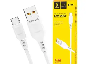 USB to USB-C Type C Cable Denmen D01T 2.4A Quick Charge Cable 1