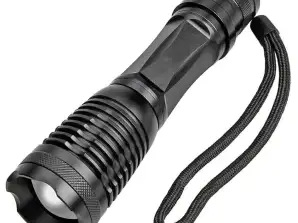 Tactical LED Flashlight CREE-XML-T6 ZOOM 800m Powerful Light + Charge