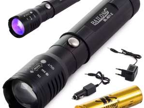 Bailong Zoom taktische Taschenlampe CREE XP-E Q5 UV LED