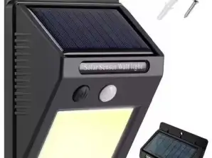 Solar-LED-Lampe mit Bewegungs- und Dämmerungssensor für den Außenbereich 48 LED CO