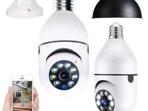 Wireless IP Spy Camera Bulb with Night Vision Bulb For E2 Thread