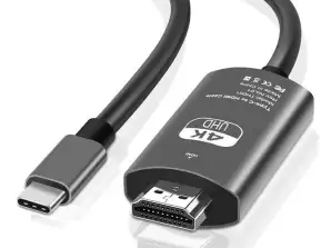 2m Kabel, Adapter, Adapter, Alogy USB-C Typ, C 3.1 auf HDMI 4 Kabel