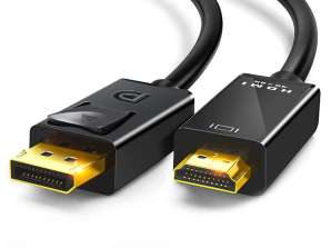 Кабель DisplayPort к HDMI DP-HDMI 4K 18 Гбит / с 3D Full HD Ultra H кабель