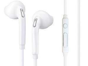 Słuchawki przewodowe In ear Fit 100 cm Białe