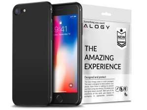 Funda de silicona Alogy funda delgada para Apple iPhone 6/6S Plus negro