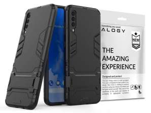 Alogy Stand Armor Hülle für Samsung Galaxy A70/A70S schwarz